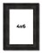4x6 Thin Barnwood Picture Frame with UV-Resistant Acrylic & Acid Free Backing, Available in 2 Paint Finishes - Grey and Black